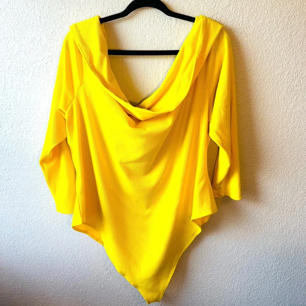 Sergio Hudson Yellow Body Suite 3X - Picture 2 of 4